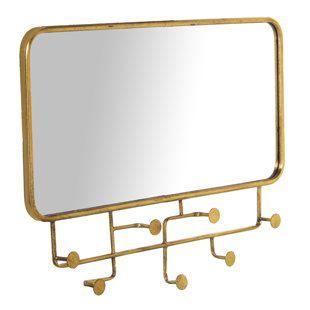 Mirror Coat Racks and Hooks You'll Love | Wayfair.co.uk